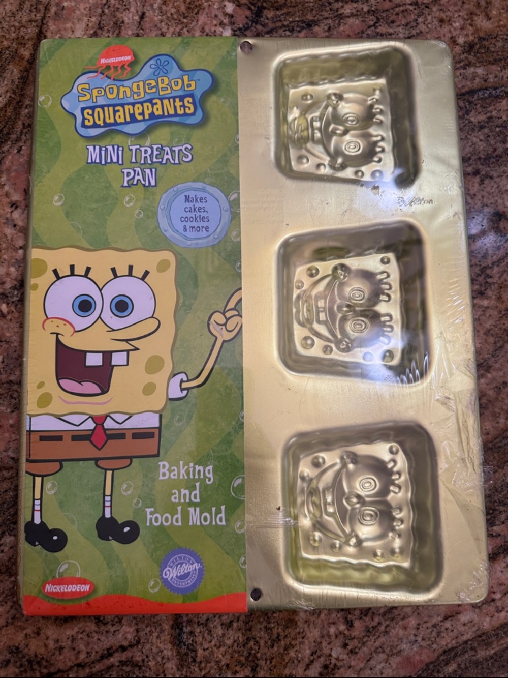 Wilton SpongeBob Character Cake Mold in Bright Yellow and Orange Accent